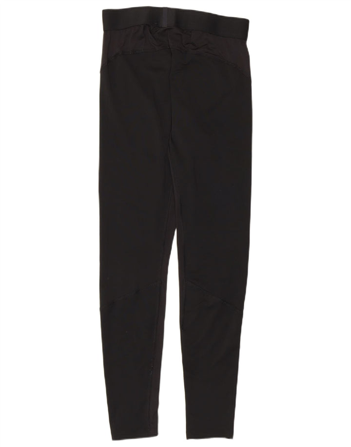 Damskie legginsy Adidas Primegreen UK 14, duże, czarne, poliestrowe