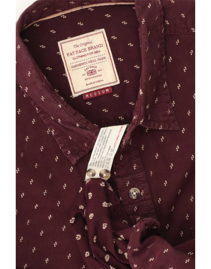 Koszula męska Fat Face Medium Burgundia Spotted Cotton