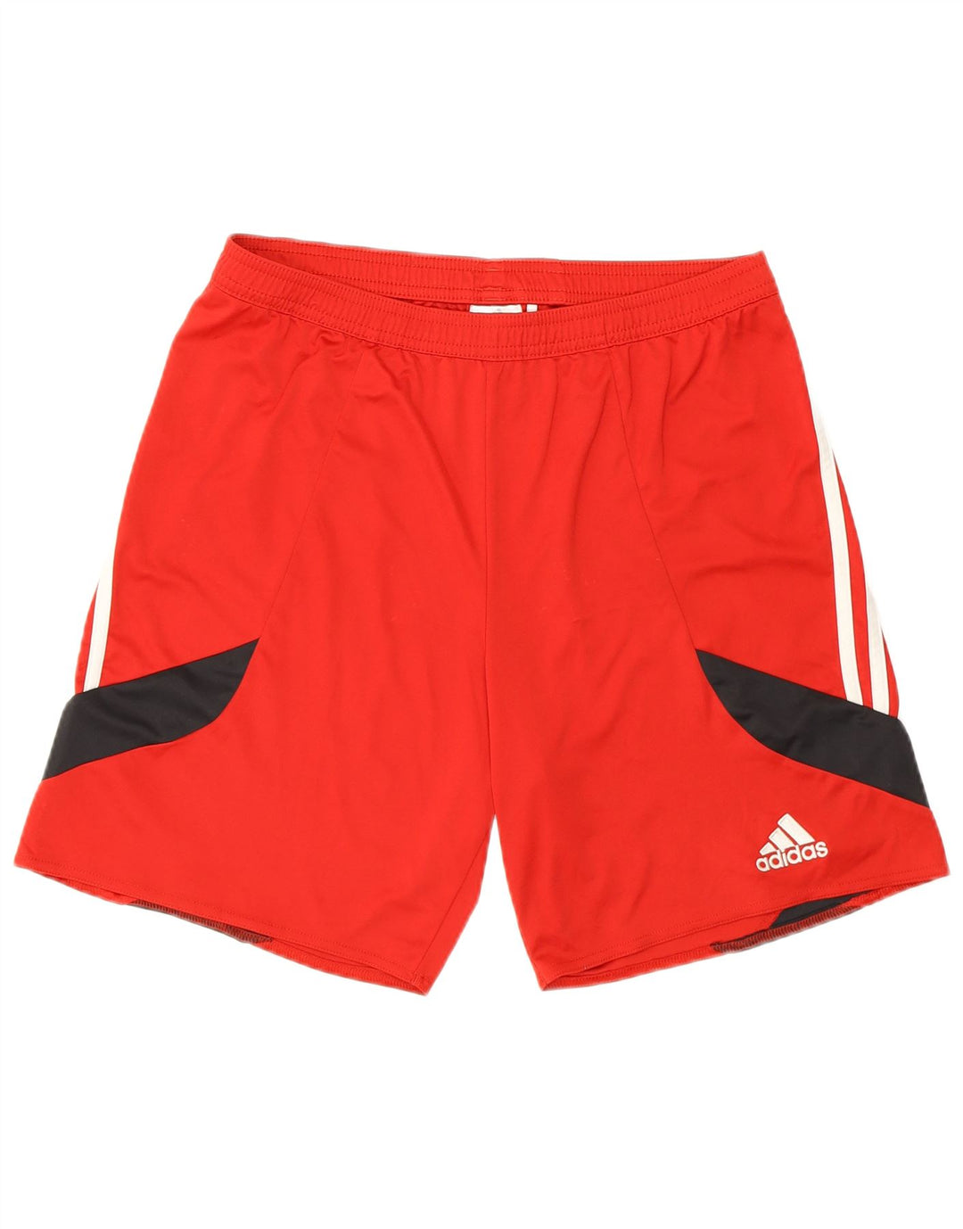 Męskie spodenki sportowe Adidas Climalite, poliester w kolorze średniej czerwieni