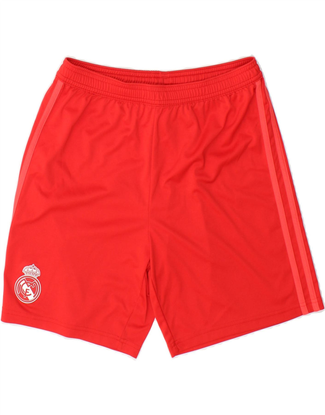 ADIDAS Boys Real Madrid Sport Shorts 15-16 Years  Red Polyester Vintage Adidas and Second-Hand Adidas from Messina Hembry 