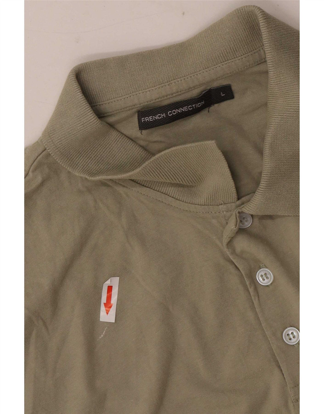 Męska koszulka polo French Connection, duża, bawełniana khaki