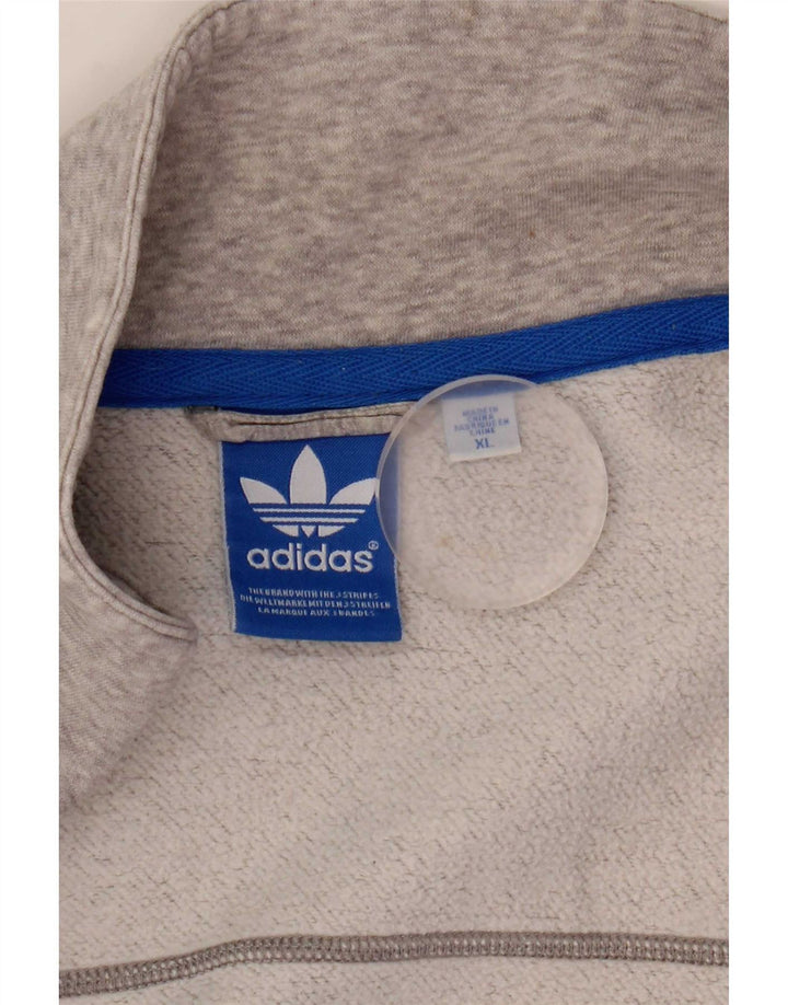 Adidas Męska bluza dresowa XL Szara, nakrapiana bawełna