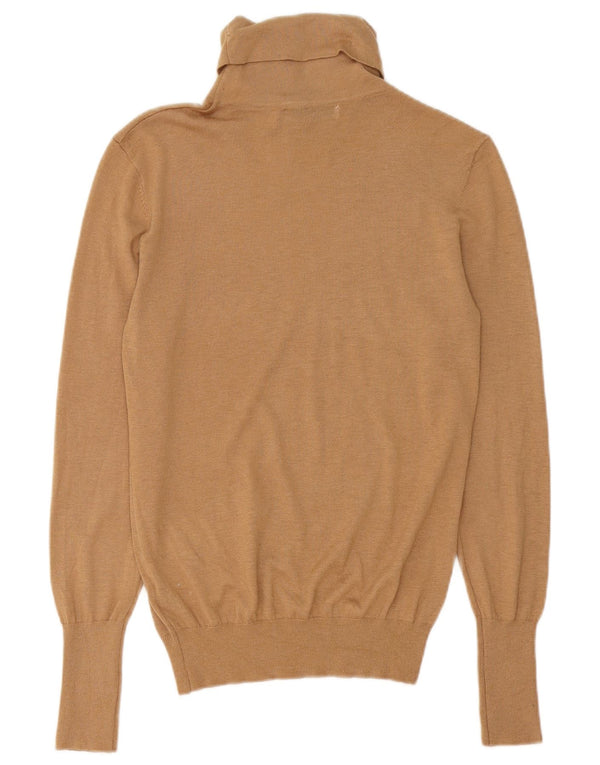 Damski sweter z golfem Zara UK 16, duży, brązowy, modal