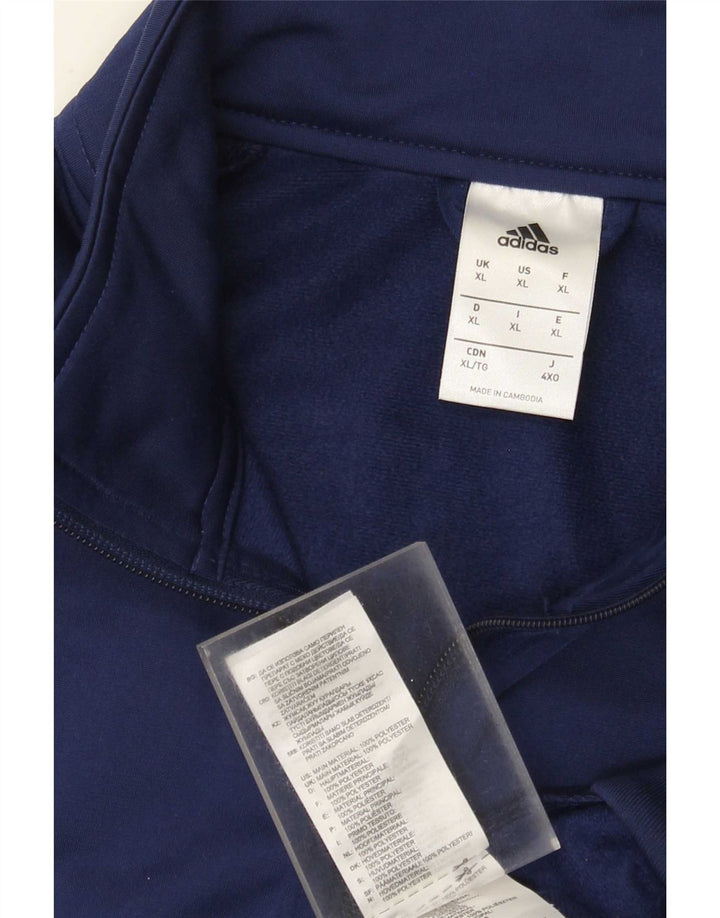 Adidas Męska bluza dresowa XL Granatowa, poliestrowa
