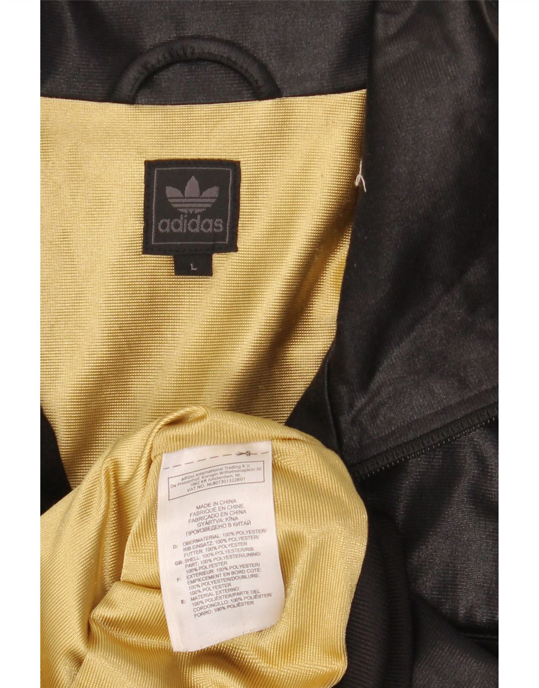 Adidas Męska bluza dresowa Chile 62 z grafiką, duża, czarna w paski