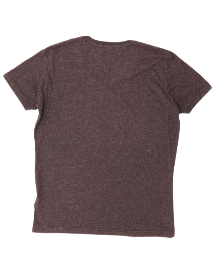 T-shirt męski Tommy Hilfiger Top, średni szary, nakrapiany poliester