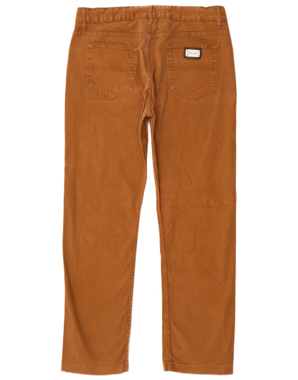 Męskie proste spodnie na co dzień Pierre Cardin IT 46 Small W34 L30 Brown