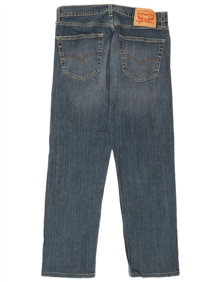 Męskie jeansy Levi's 505 Straight W31 L27 Niebieskie bawełniane