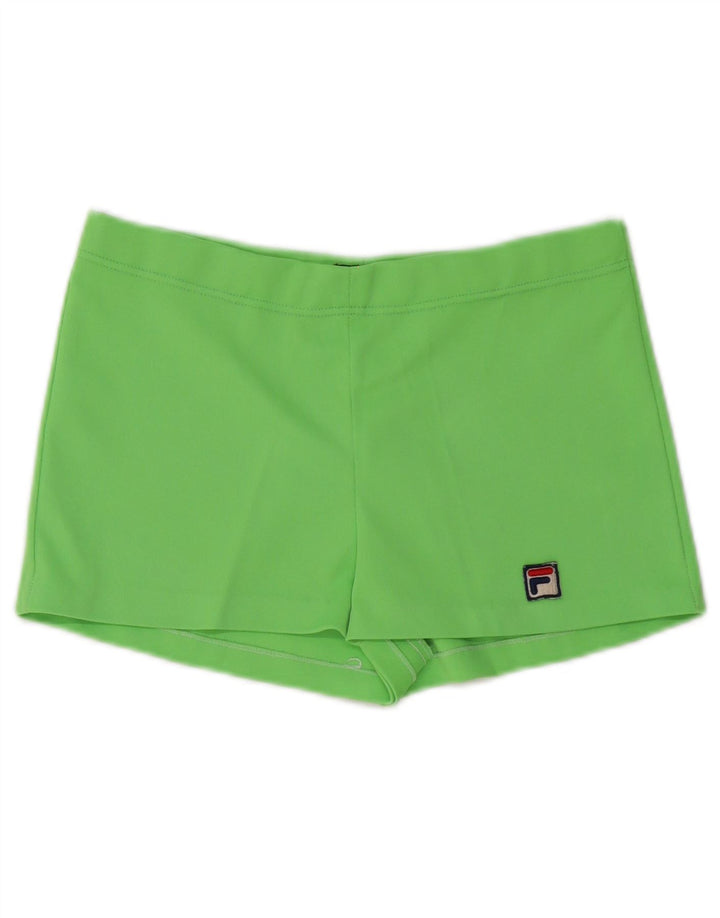 Damskie spodenki sportowe Fila UK 8 Small, zielone, poliestrowe