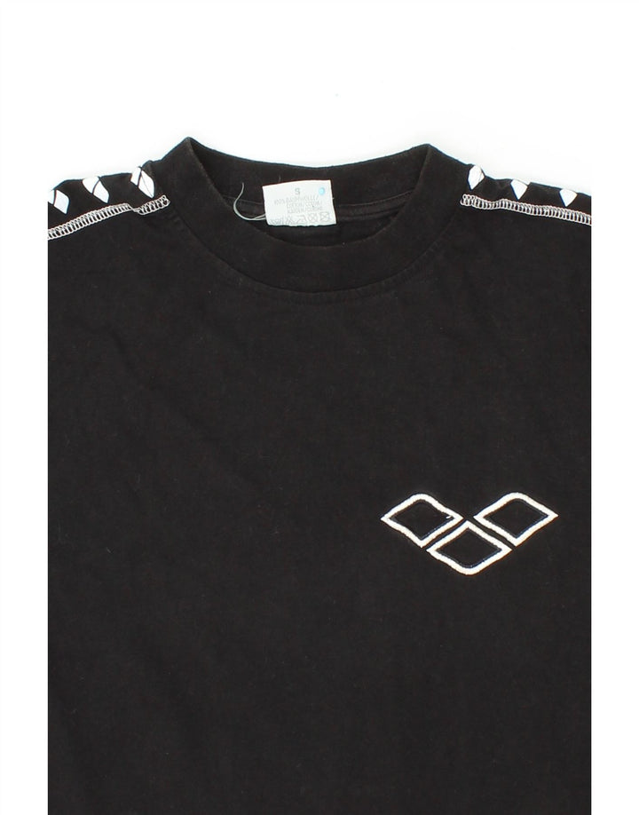 ARENA Mens Graphic T-Shirt Top Small Black Cotton Vintage Arena and Second-Hand Arena from Messina Hembry 