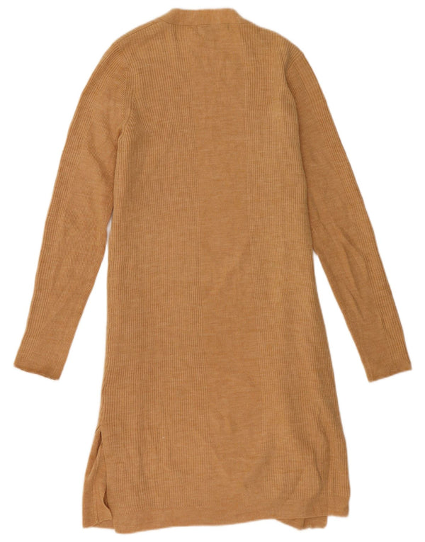 Sweter damski Marks & Spencer Longline Open Cardigan UK 14 średni beż