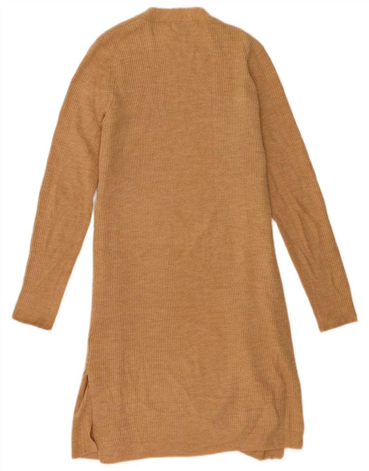 Sweter damski Marks & Spencer Longline Open Cardigan UK 14 średni beż
