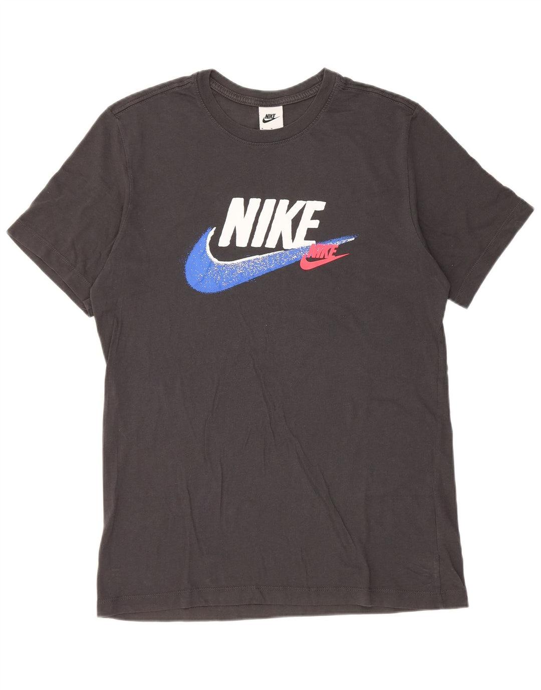 Męski T-shirt z grafiką Nike, średnioszary, bawełniany