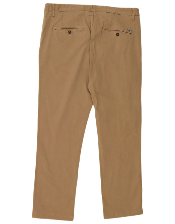 Męskie proste spodnie chino Zara EU 48 XL W38 L29 Beżowe