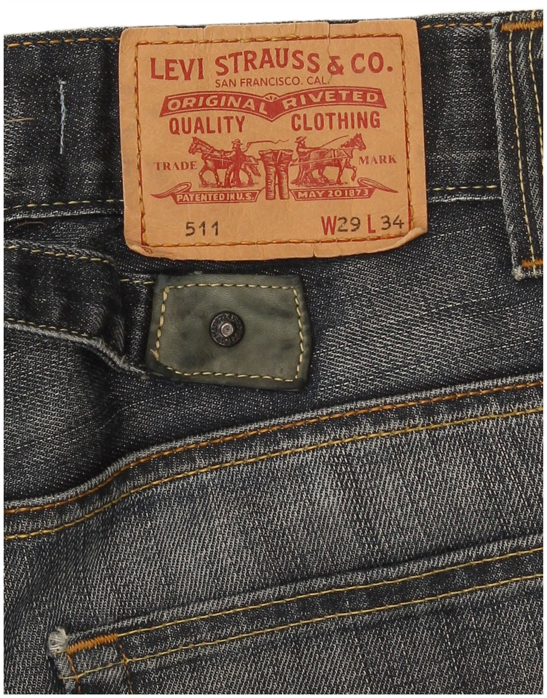 Męskie jeansy Levi's 511 Slim W29 L30 granatowe