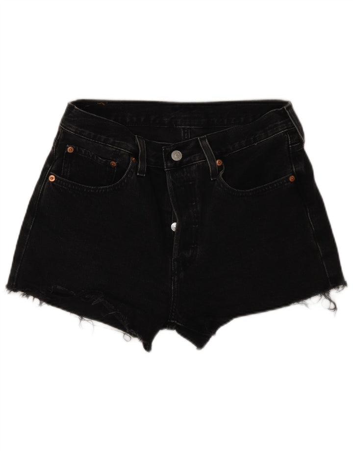 Damskie spodenki jeansowe Levi's 501 z wysokim stanem W28, średnioszare