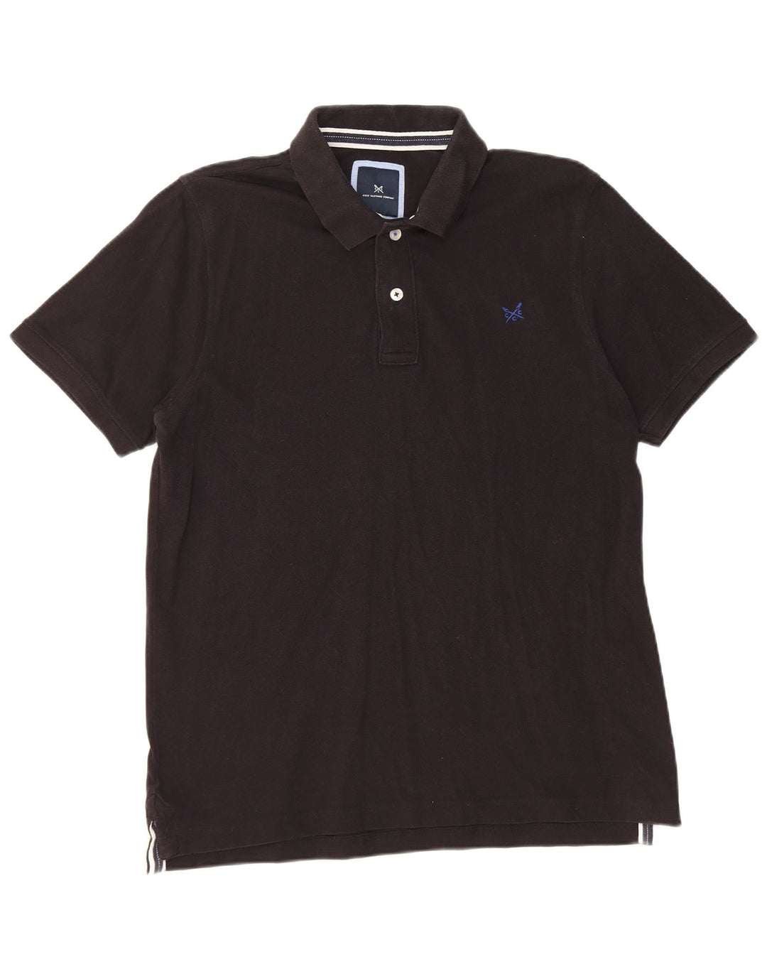 Crew Clothing Męska koszulka polo, duża, czarna, bawełniana