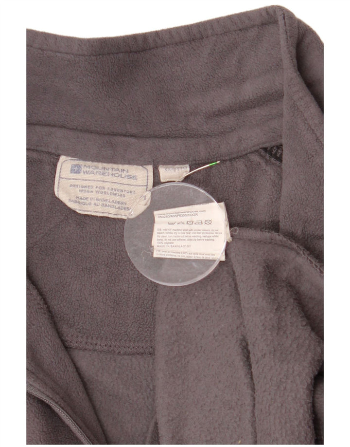 MOUNTAIN WAREHOUSE Męski sweter polarowy z zamkiem błyskawicznym, 2XL, szary, z blokami kolorów