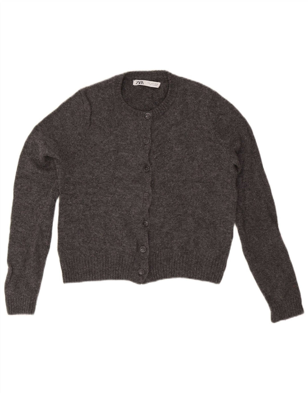 Sweter damski Zara Cardigan UK 10 Small, szara wełna