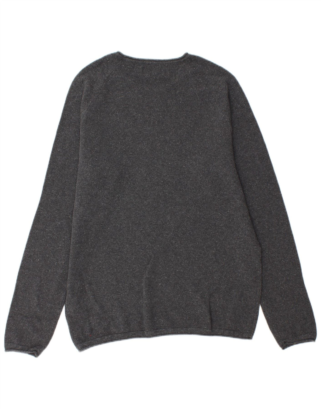 Męski sweter Jack & Jones z okrągłym dekoltem, średnioszary, bawełniany