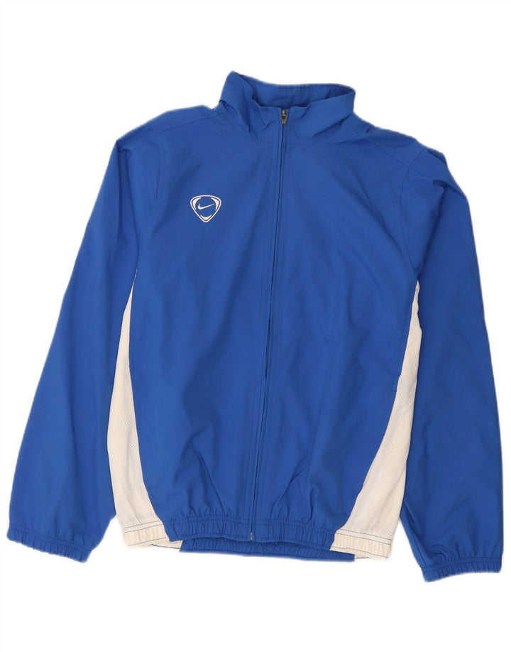 Męska kurtka dresowa Nike UK 36/38 Mały niebieski poliester z blokami kolorów