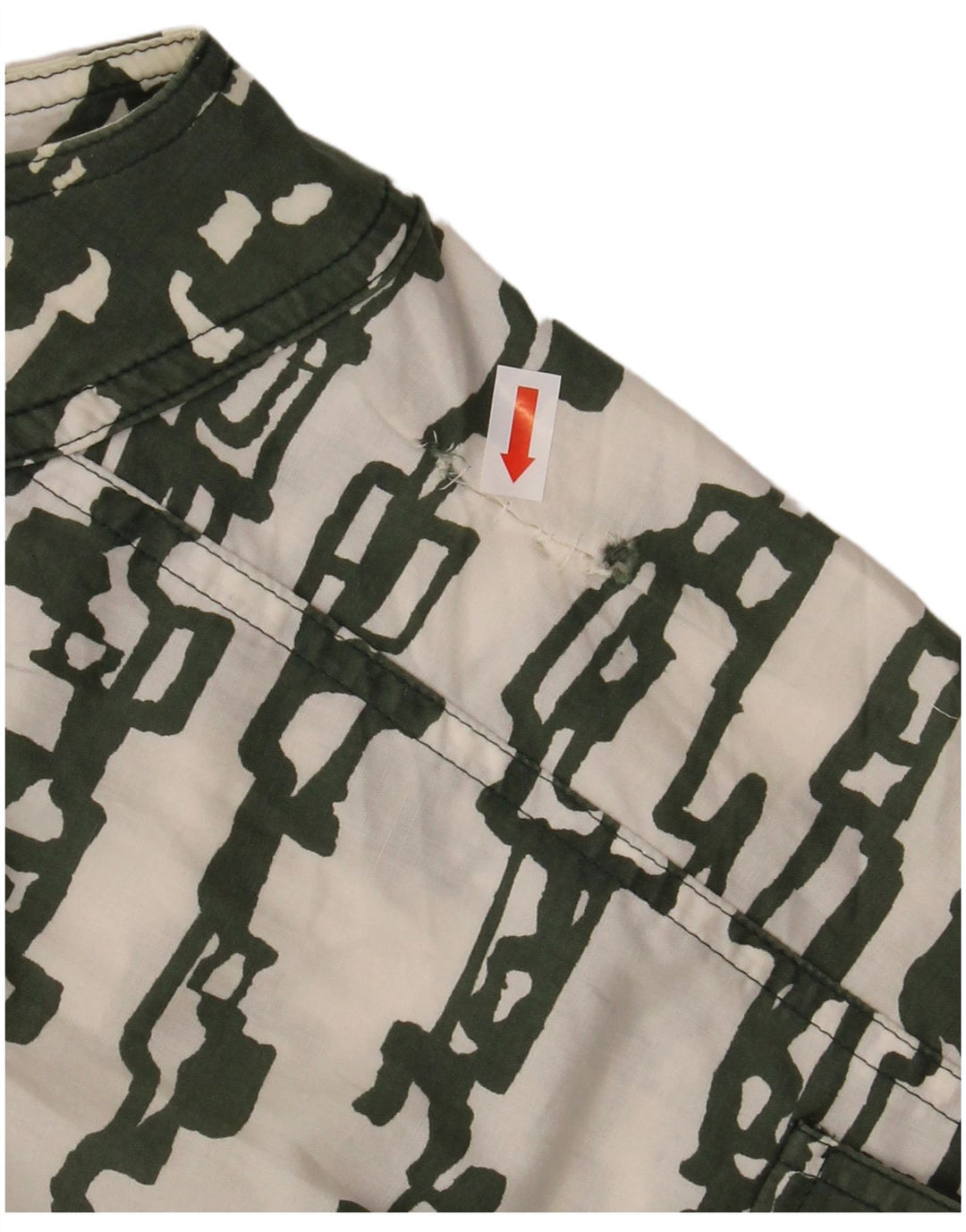 MARELLA Damska sukienka koszulowa bez rękawów UK 12 Średni zielony geometryczny