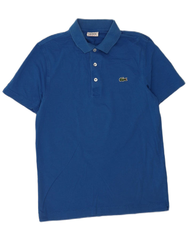 Męska koszulka polo Lacoste, rozmiar 3, mała, niebieska, bawełniana