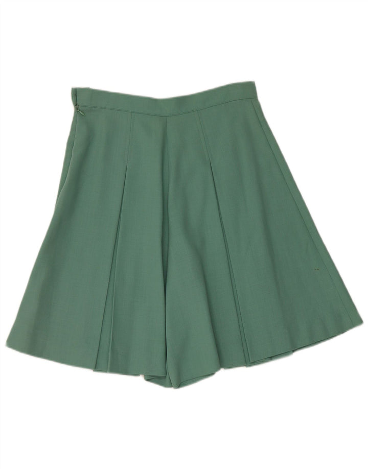 Vintage damski zestaw 2-częściowy z 1 guzikiem UK 12 Medium W28 Zielony octan