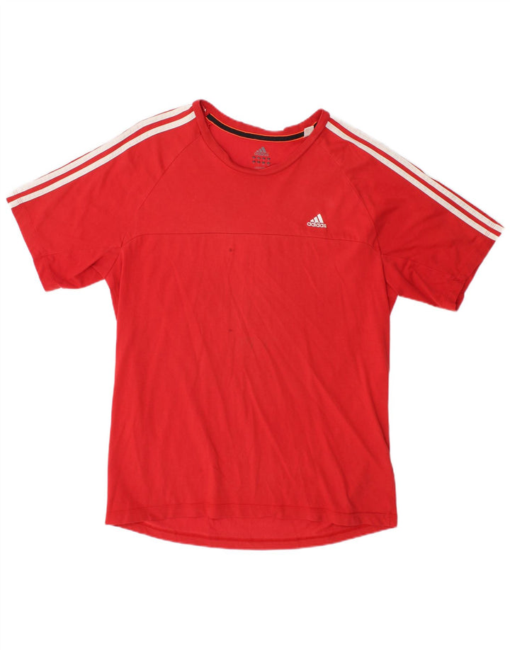 Adidas Męska koszulka Climalite Top duża czerwona bawełniana