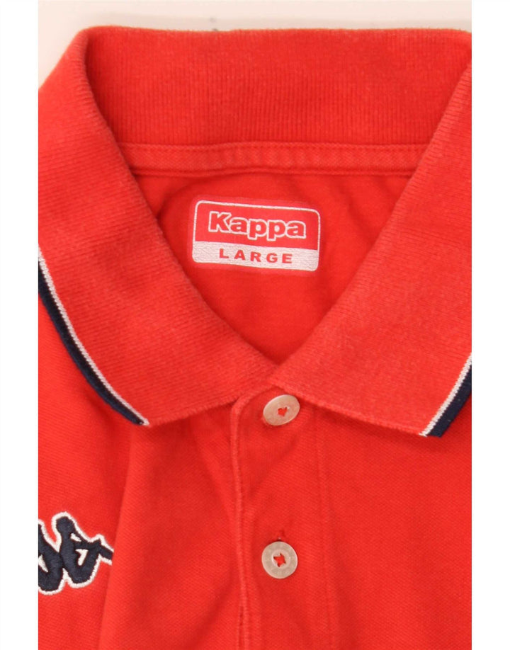Męska koszulka polo Kappa, duża, czerwona