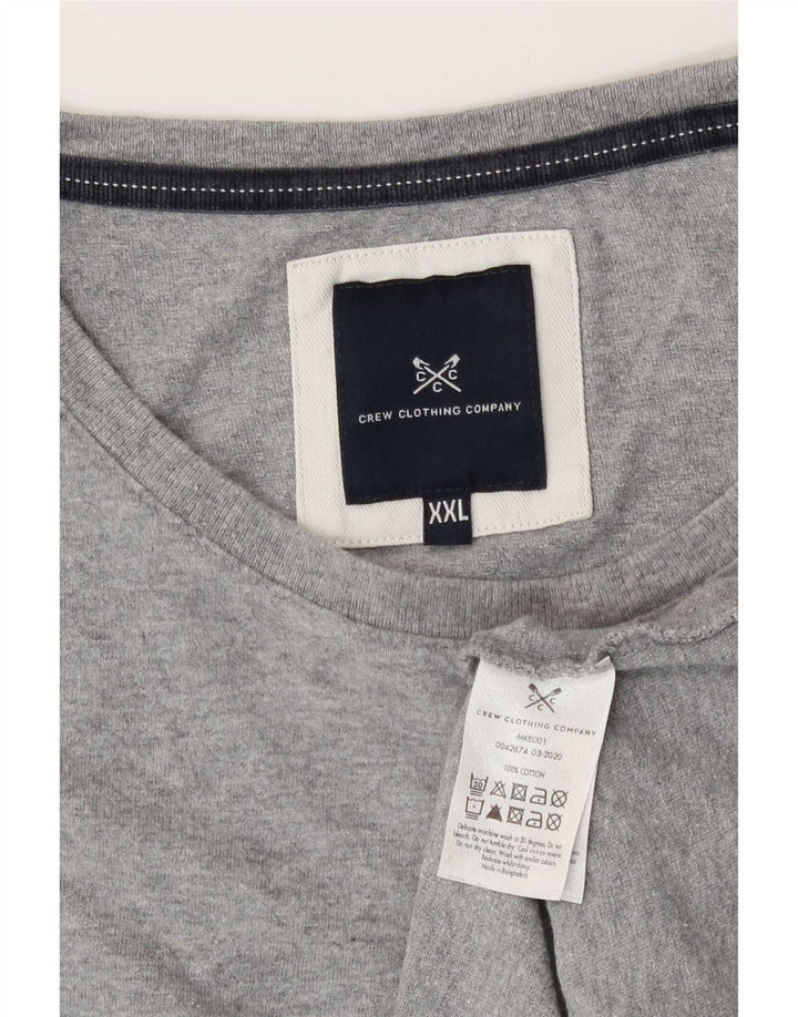 Crew Clothing Męski T-shirt Top 2XL Szara bawełna