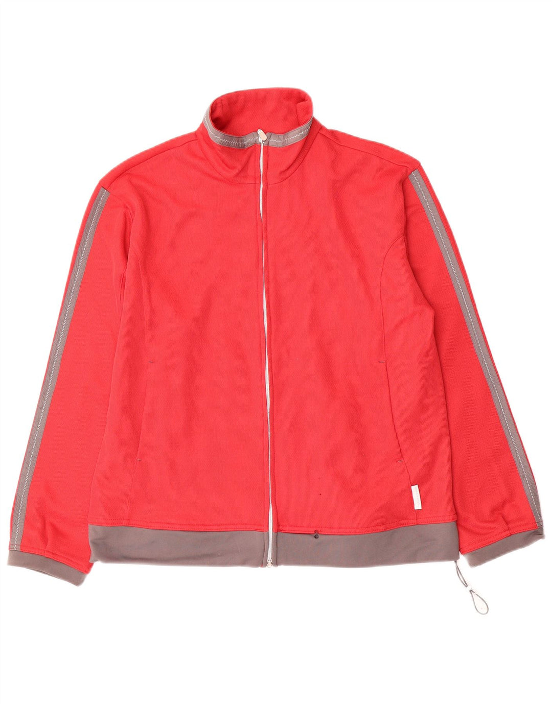 Damska bluza dresowa typu oversize Diadora UK 10, mała, czerwona, z blokami kolorów