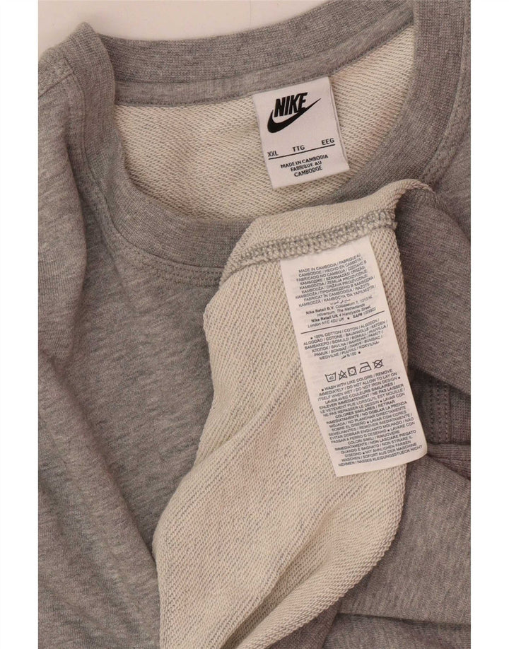 Męska bluza dresowa Nike 2XL Szara bawełna
