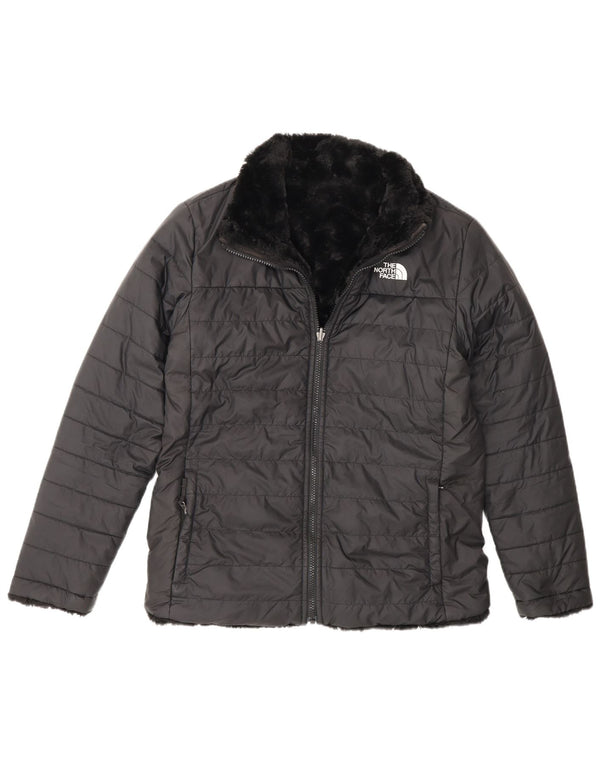 The North Face Dziewczęca Odwracalna Pikowana Kurtka 14-15 Lat XL Czarna