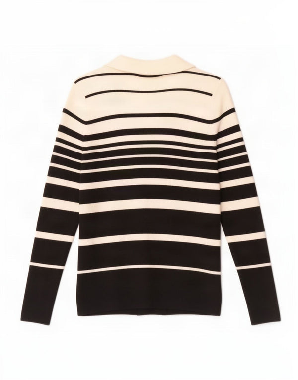 Marks & Spencer Damski sweter rozpinany UK 10 w małe czarne paski