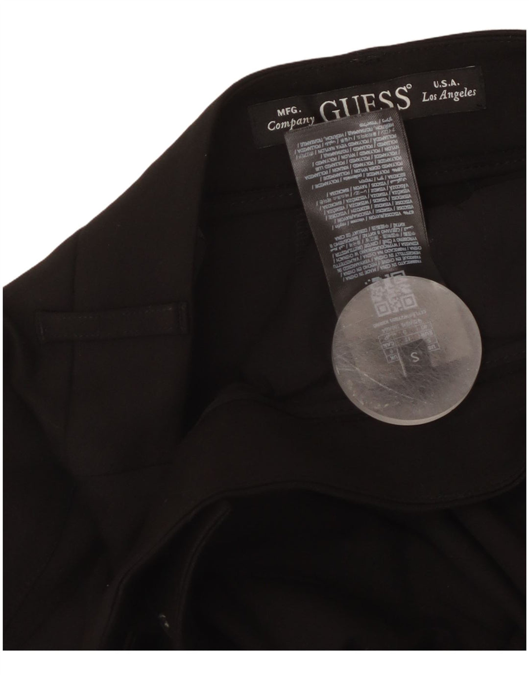 Spodnie damskie Guess Slim Chino Small W30 L29 Czarna wiskoza