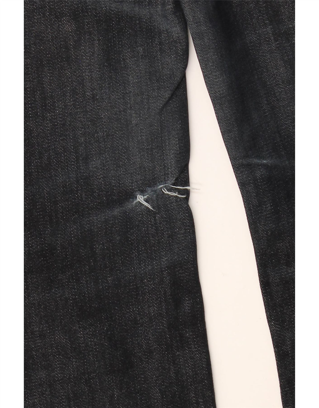 BENETTON Damskie proste dżinsy W31 L30 Granatowe, bawełniane