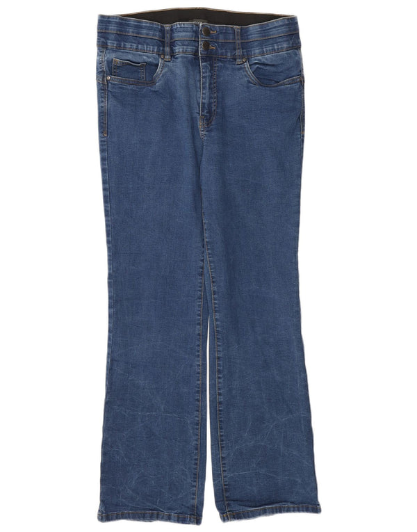 Jeansy Marks & Spencer Damskie Autograph Bootcut UK 14 Duże W32 L29 Niebieskie