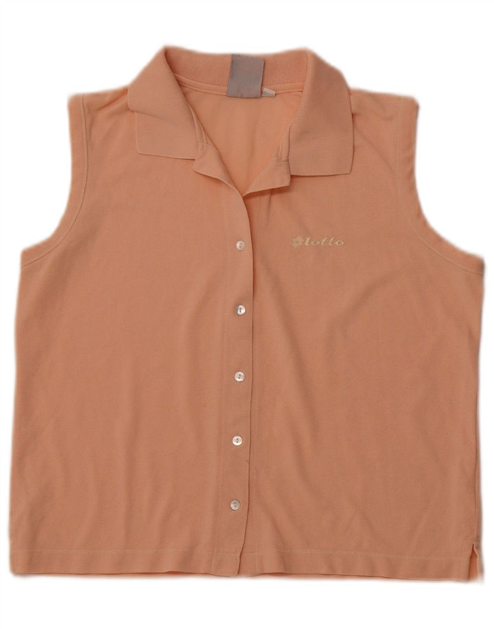 Damska bluzka LOTTO bez rękawów, UK 14, duża pomarańczowa