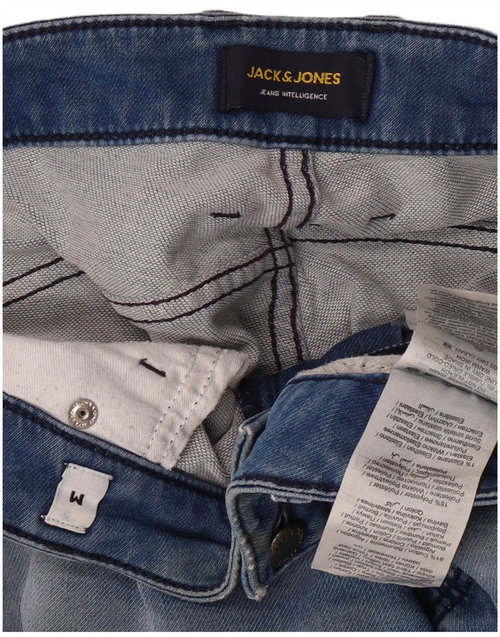 Męskie spodenki jeansowe JACK & JONES, średnie W32, niebieskie, bawełniane