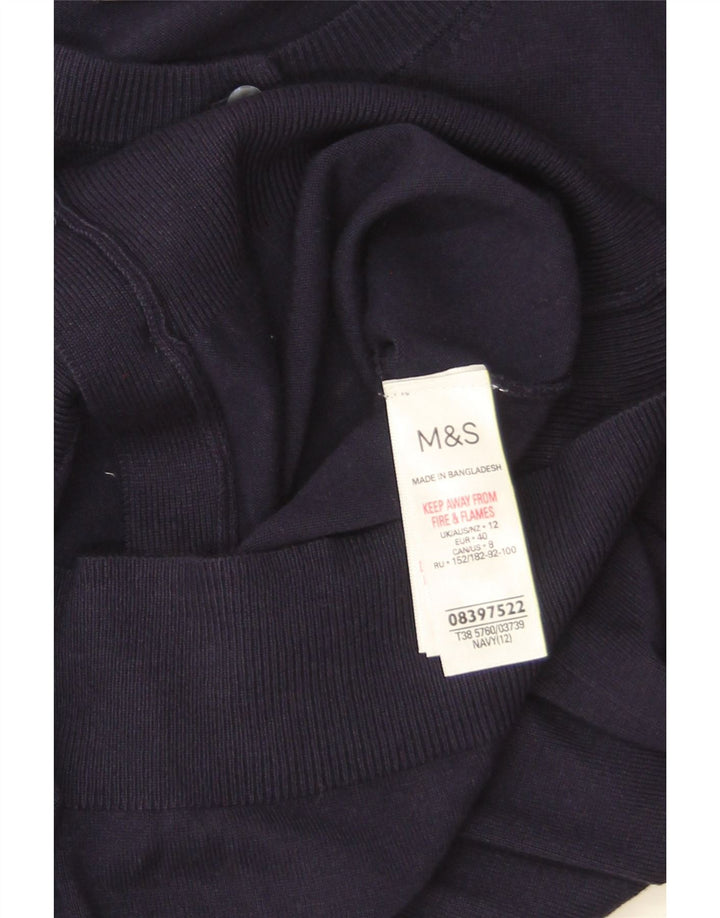 Sweter damski Marks & Spencer UK 12, średni granatowy, wiskoza