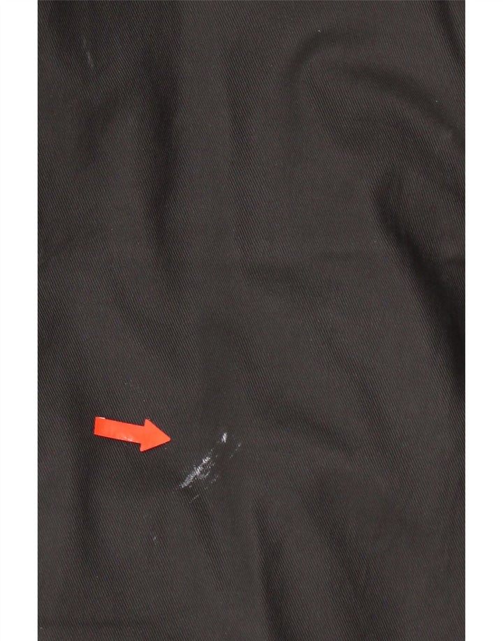 Vintage męska kurtka wojskowa UK 42 XL, czarna bawełna