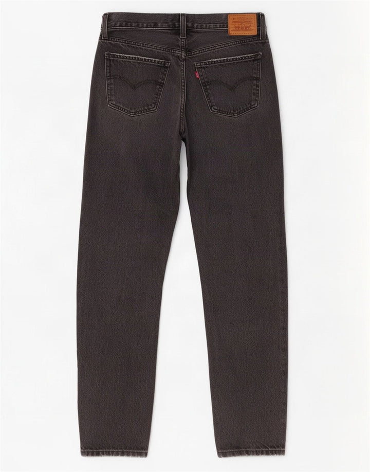 Damskie dżinsy Levi's Middy Straight W29 L31 Szara bawełna