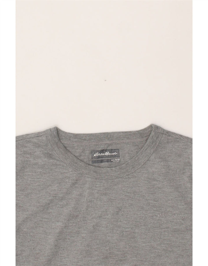 EDDIE BAUER Boys T-Shirt Top 14-15 Years Large Grey Cotton Vintage Eddie Bauer and Second-Hand Eddie Bauer from Messina Hembry 