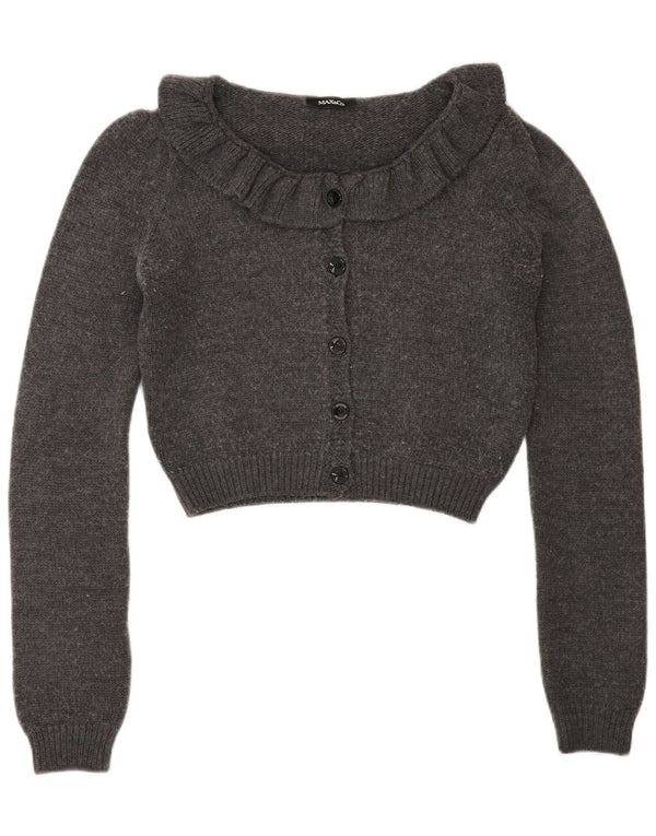 Damski sweter rozpinany Max & Co., UK 12, średnioszary, wełniany