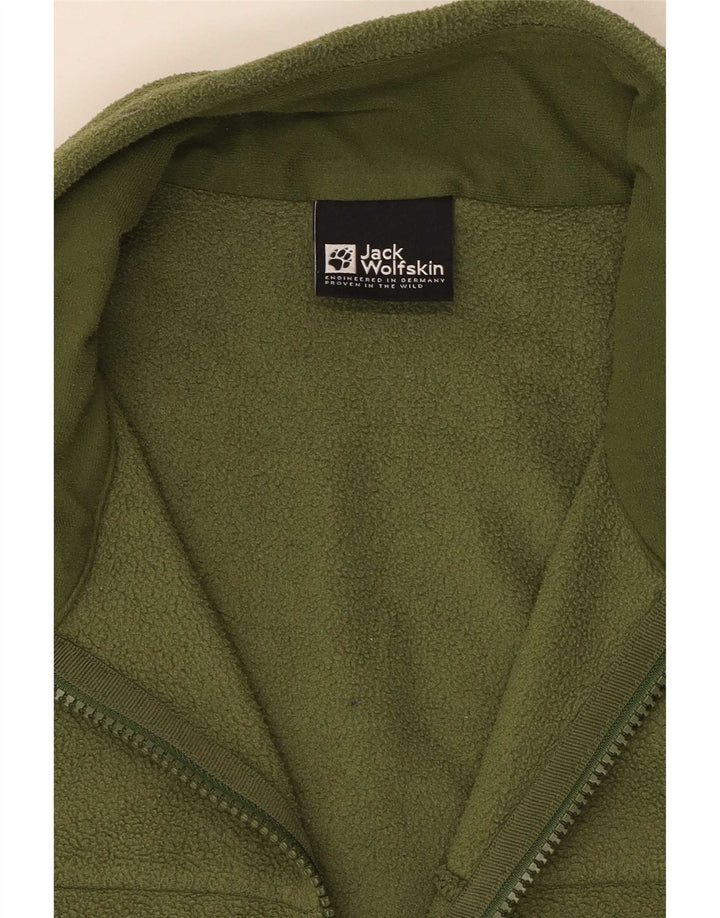 Męska kurtka polarowa Jack Wolfskin z podszewką UK 38, średni zielony poliester