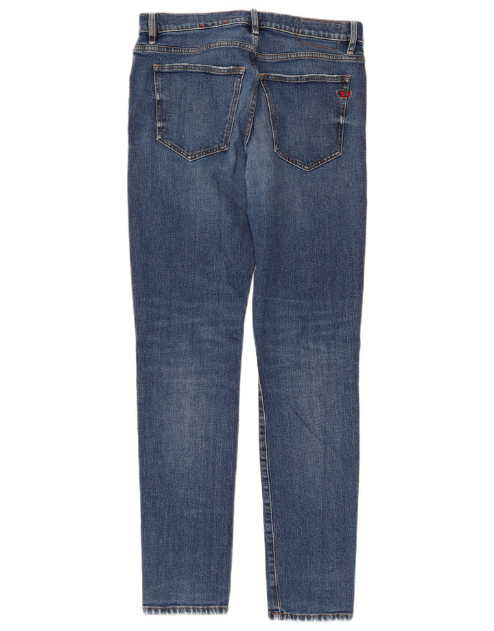 Damskie jeansy Diesel Slim W32 L30 Niebieskie bawełniane