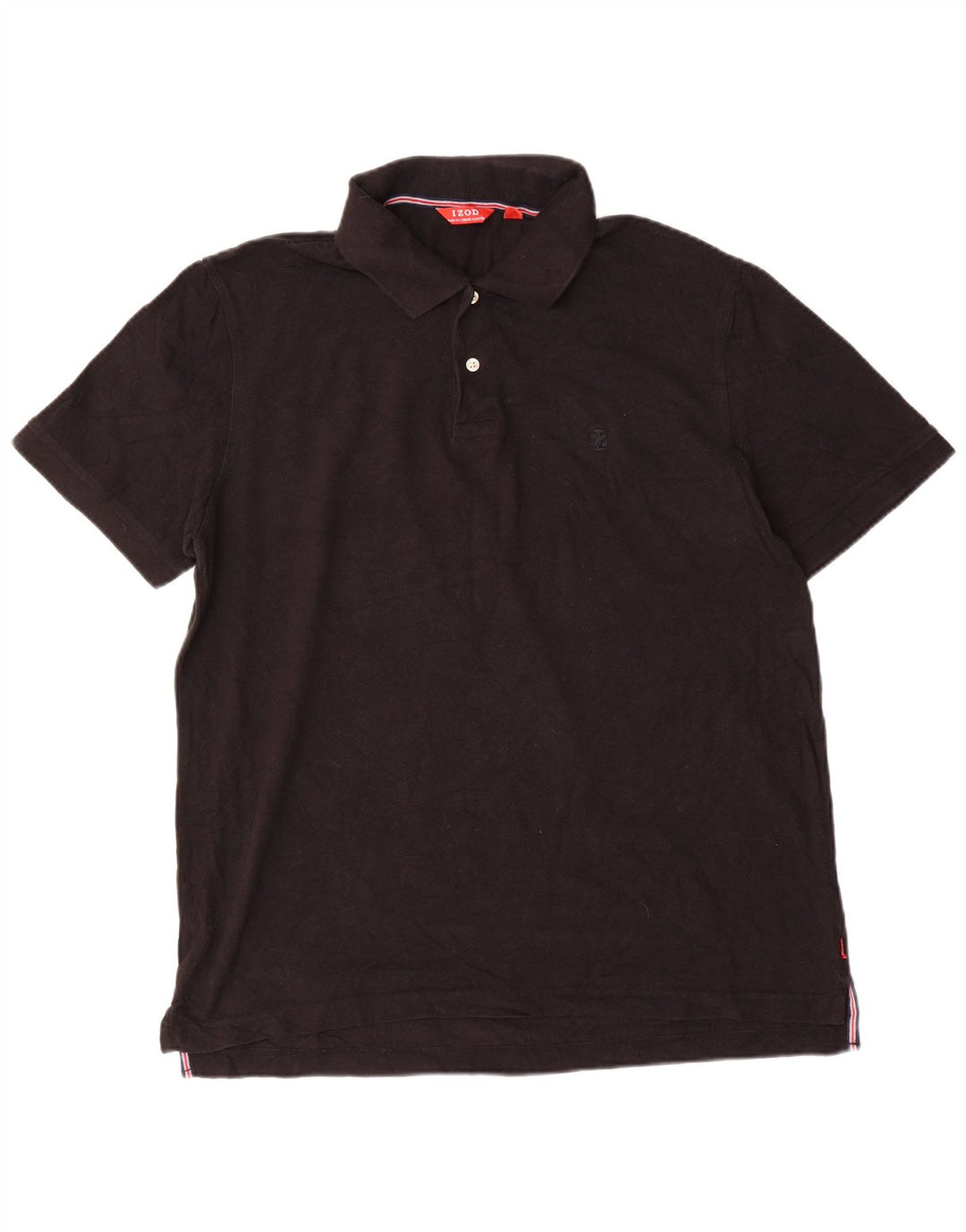Męska koszulka polo slim fit IZOD XL, czarna, bawełniana