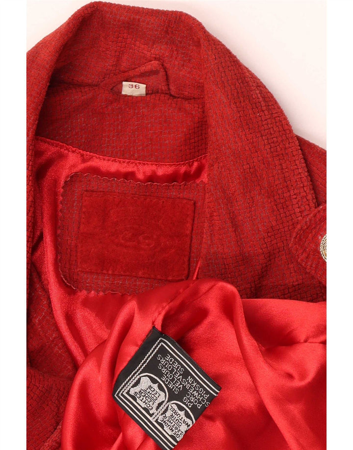Kurtka zamszowa damska vintage EU 36 Small Red Leather