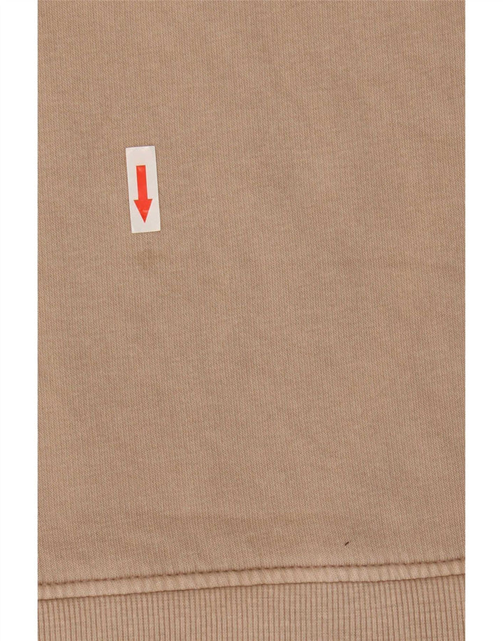 Damska bluza oversize Zara UK 14, średnia beżowa bawełna